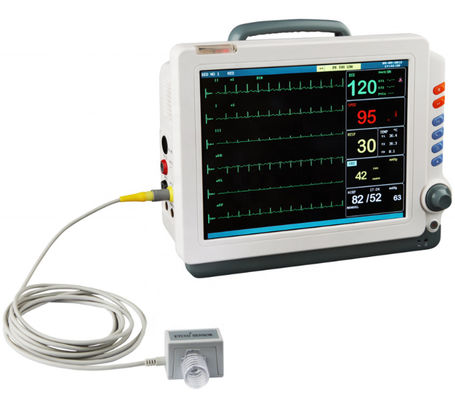 品質  Competitive 12.1 Inch Medical Metal Display With Capnograph Multiparameter Smart Icu Price Ambulance Patient Monitor 工場